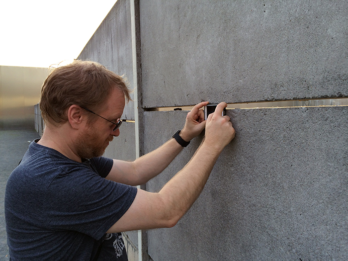 Duncan at Berlin Wall