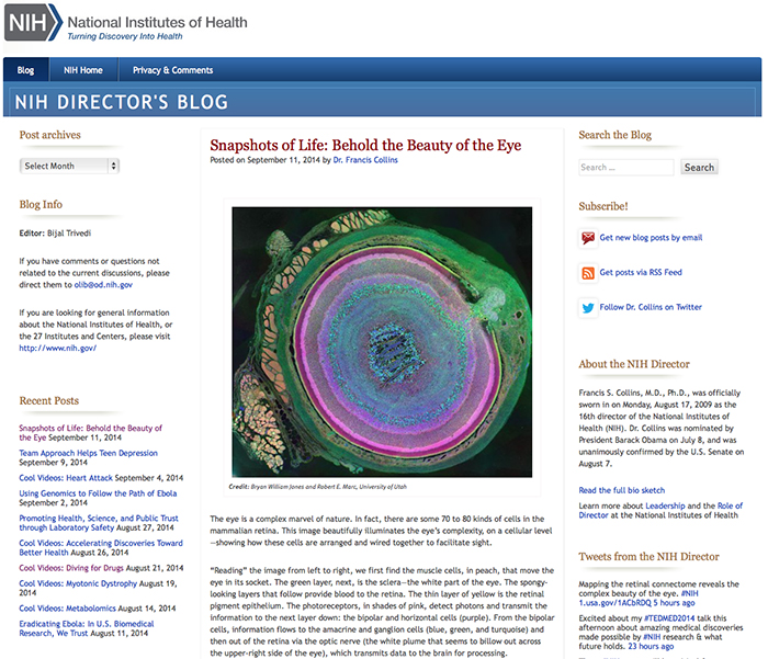 NIH Directors Blog